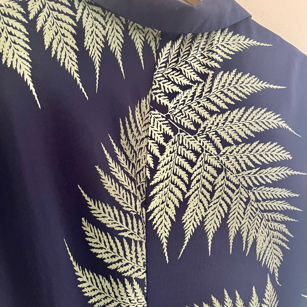 Aakaa Elegant Green Fern Print Dress - Picture 5 of 9